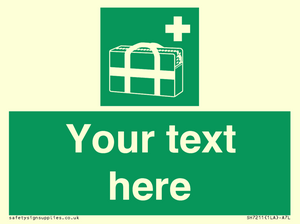 Custom sign safe condition Medical grab bag